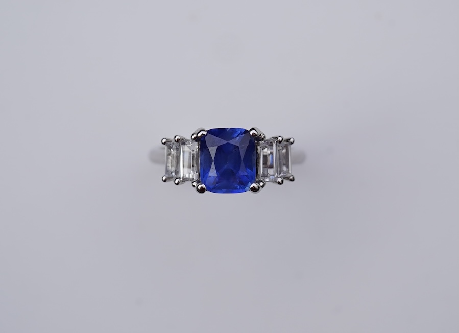 A sapphire ring